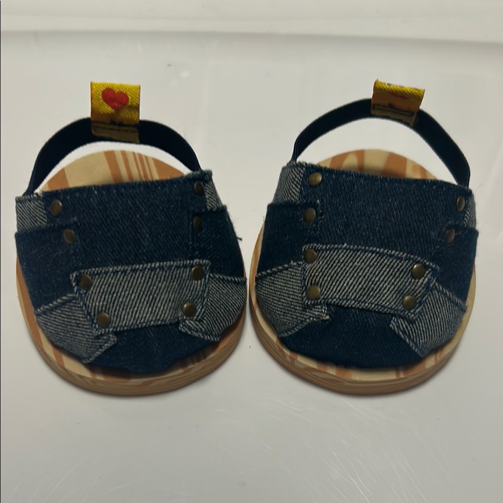 Build A Bear: Stylish Denim Sandals